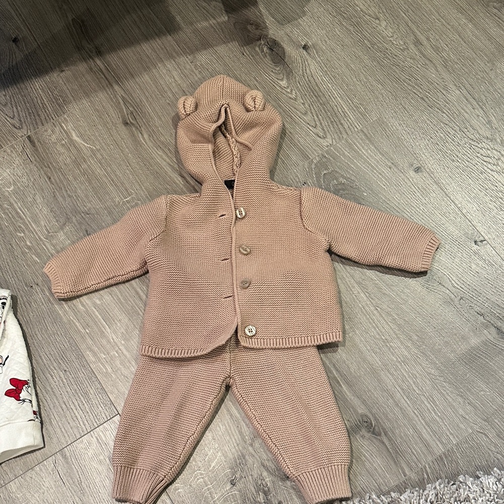 Quince Kids Matching Set in Tan